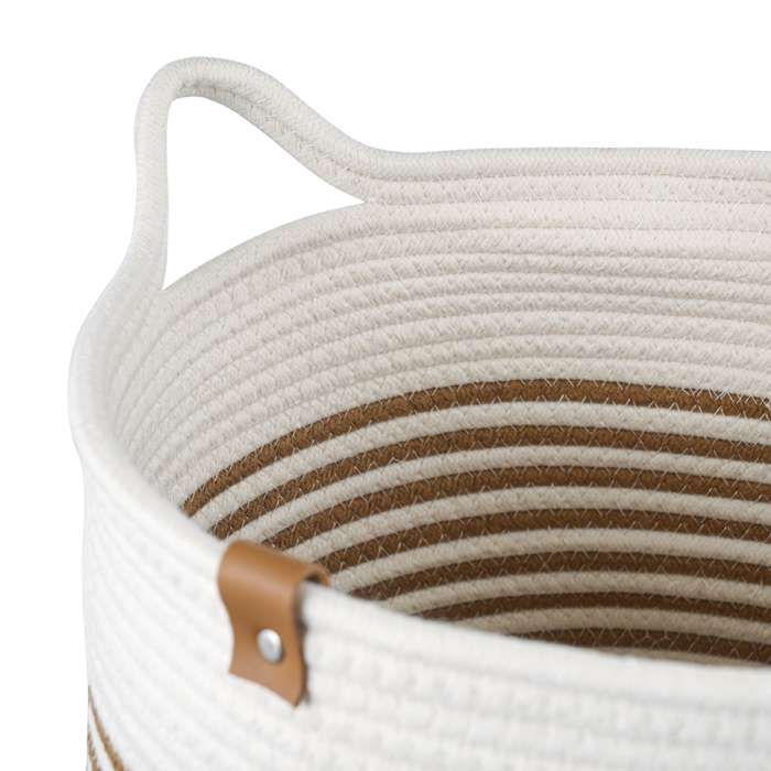 Корзина для хранения Thea Ø35х48 см, бежевая/горчичная Bergenson Bjorn TL-BB-BSKTH-CTN-35