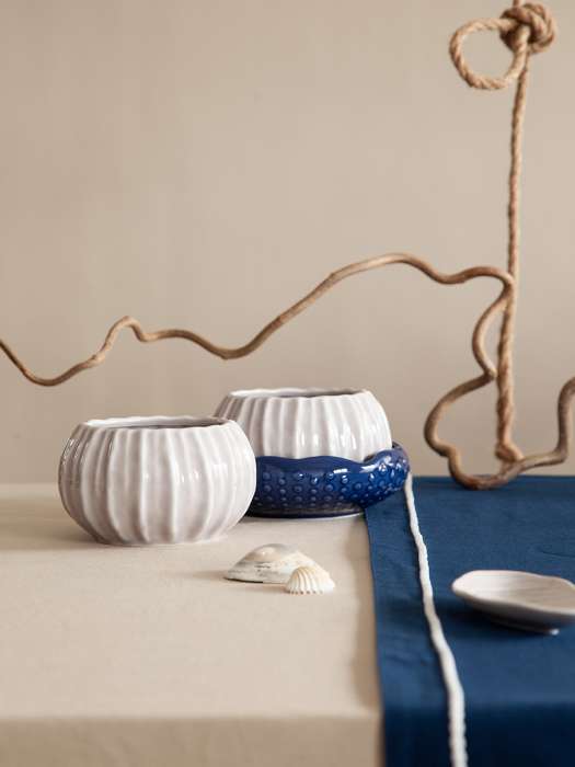 Набор из 2 салатников actinia серого цвета из коллекции sea treasures, 640 мл Tkano TK25-TW_BW0002