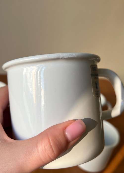 Кружка 8 см, 0,375 л, белый, WEISS RIESS 0221-033-1