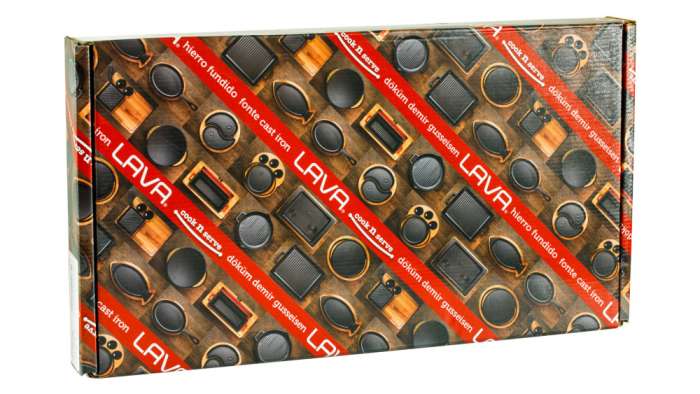 Сковорода-гриль квадратная LAVA 26 см,  0,8 л, чугун