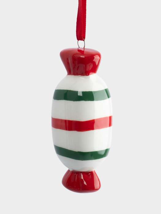 Игрушка елочная, 8 см, керамика, Конфета, New year ANNA LAFARG ANLAF-XIA-220125-1