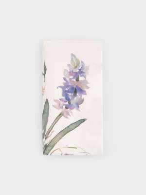 Салфетки бумажные, 33х33 см, 20 шт, прямоугольные, белые, Цветы, Bouquet ANNA LAFARG ANLAF-WUH-S26-08