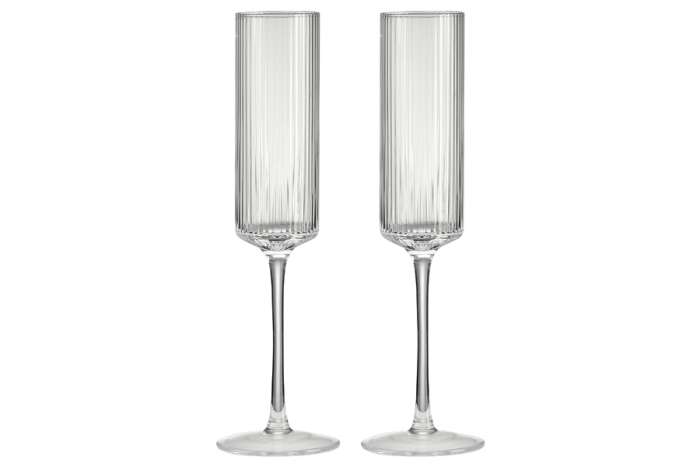 Набор бокалов для шампанского Modern Classic, прозрачный, 0,2 л, 2 шт POZZI MILANO 1876 PM-0155/TRSP