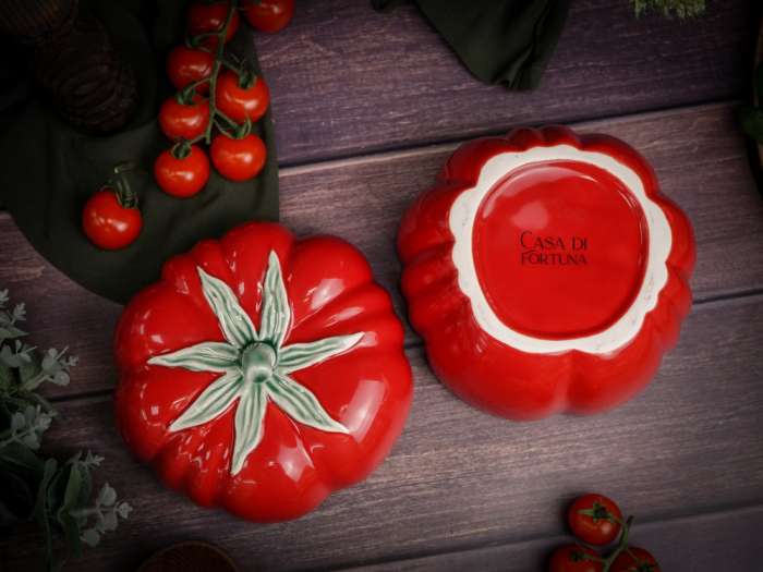 Емкость с крышкой 17,6 см, Tomato CASA DI FORTUNA CDF TM01