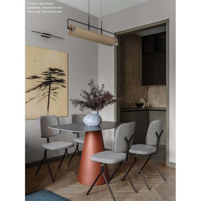 Стул ror, y, рогожка, черный/серый LATITUDE RORCHYBKBSKGR