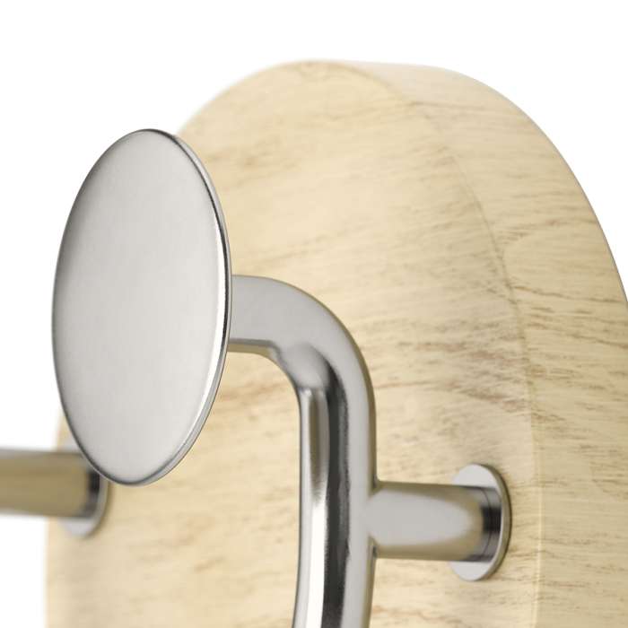 Вешалка настенная melody, 2 крючка, натуральное дерево/никель UMBRA 1019564-392