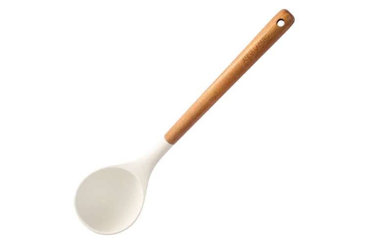 Половник, 31 см, силикон/дерево, молочный, Wenge ANNA LAFARG ANLAF-HW-SL311C