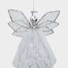 Игрушка елочная, 15 см, металл/ткань, серебристая, Ангел, Event ANNA LAFARG ANLAF-CT-012