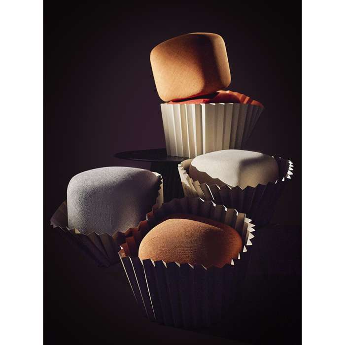 Пуф tr?ffel, красный LATITUDE LT00002