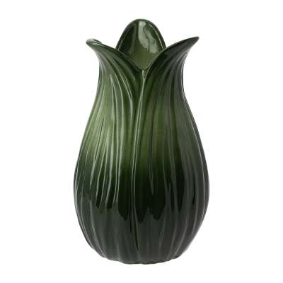 Ваза petal зеленого цвета из коллекции blossom, 22 см Tkano TK26-DEC-VA0001