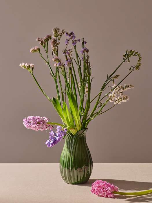 Ваза petal зеленого цвета из коллекции blossom, 22 см Tkano TK26-DEC-VA0001