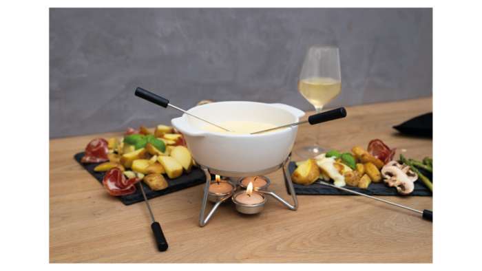 Набор для фондю на 4 персоны (белый) BOSKA BSK853548