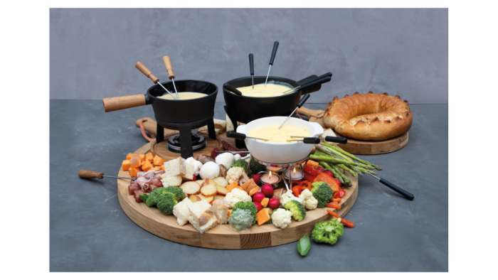 Набор для фондю на 4 персоны (белый) BOSKA BSK853548