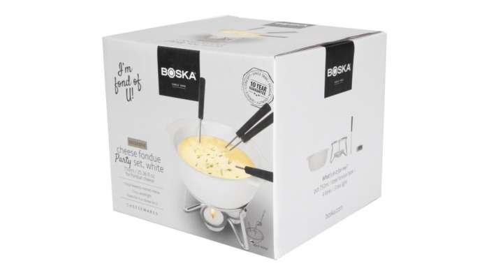 Набор для фондю на 4 персоны (белый) BOSKA BSK853548