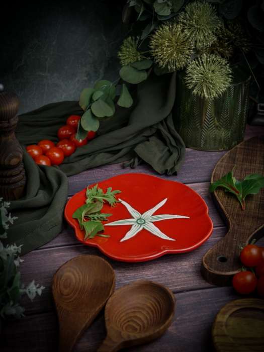 Тарелка d 21 см h 2,3 см, Tomato CASA DI FORTUNA CDF TM02