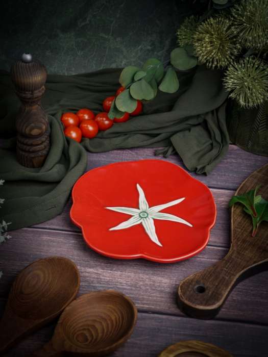 Тарелка d 21 см h 2,3 см, Tomato CASA DI FORTUNA CDF TM02