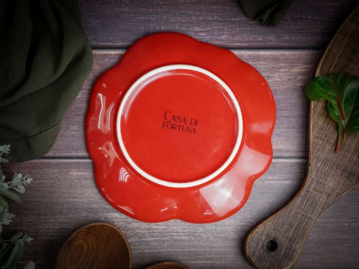 Тарелка d 21 см h 2,3 см, Tomato CASA DI FORTUNA CDF TM02