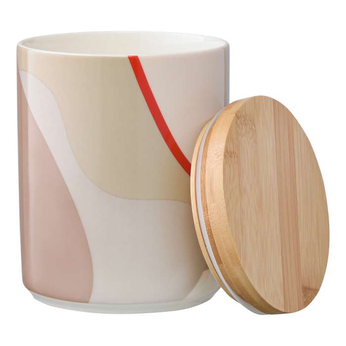 Банка для хранения бежевого цвета с авторским принтом из коллекции Freak Fruit, 1,25л TKANO TK22-TW_JAR0005