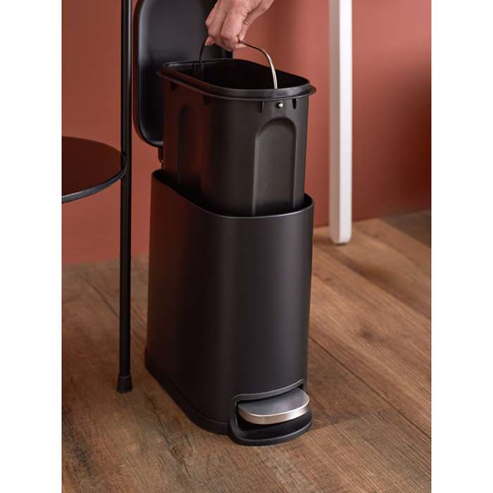 Ведро мусорное с педалью, графит, 5 л Smart Solutions SS0000245