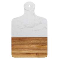 Доска сервировочная marm, 21,5х33,5 см, белый мрамор/акация Liberty Jones LJ000025