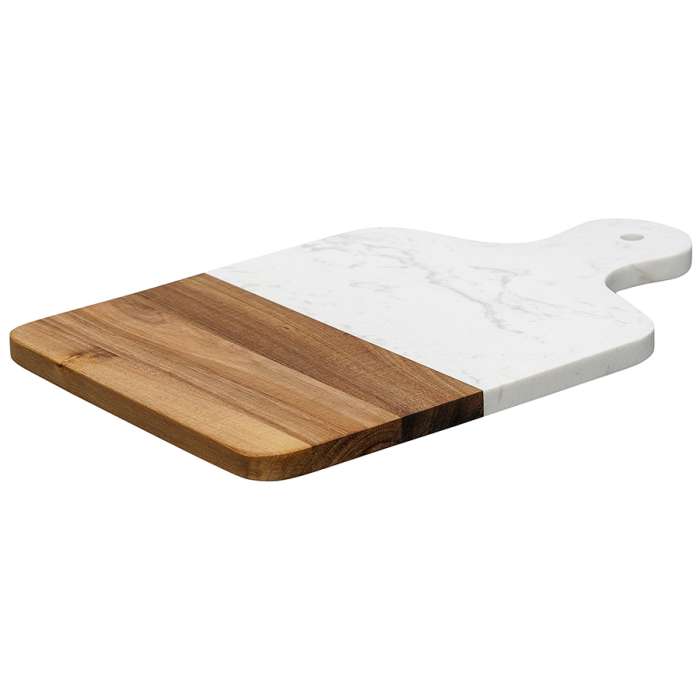 Доска сервировочная marm, 21,5х33,5 см, белый мрамор/акация Liberty Jones LJ000025