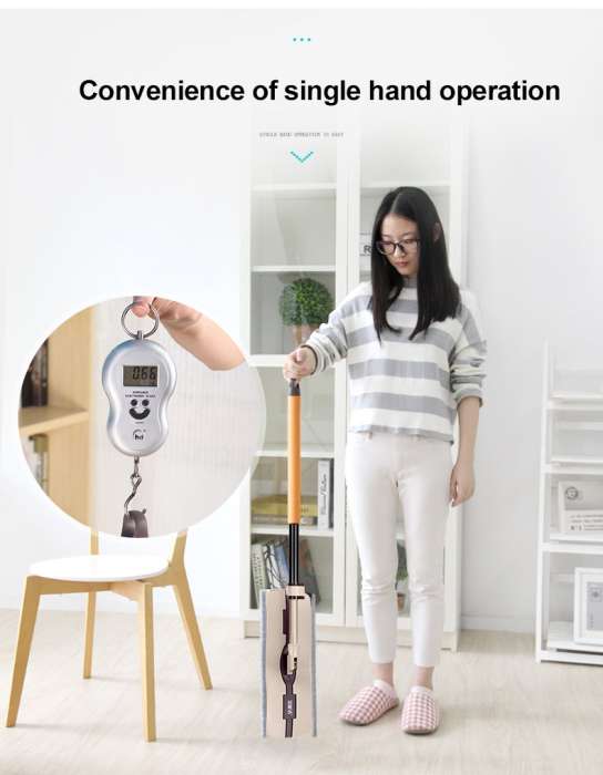 Плоская швабра с насадкой из микрофибры BOOMJOY JY8837