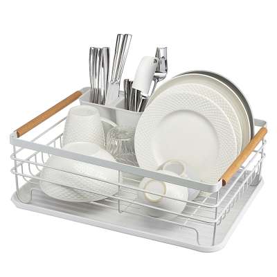Сушилка для посуды granli, 43x30,5x14 см, белая Smart Solutions WNM-SS-DRNGR-MTPP-WH