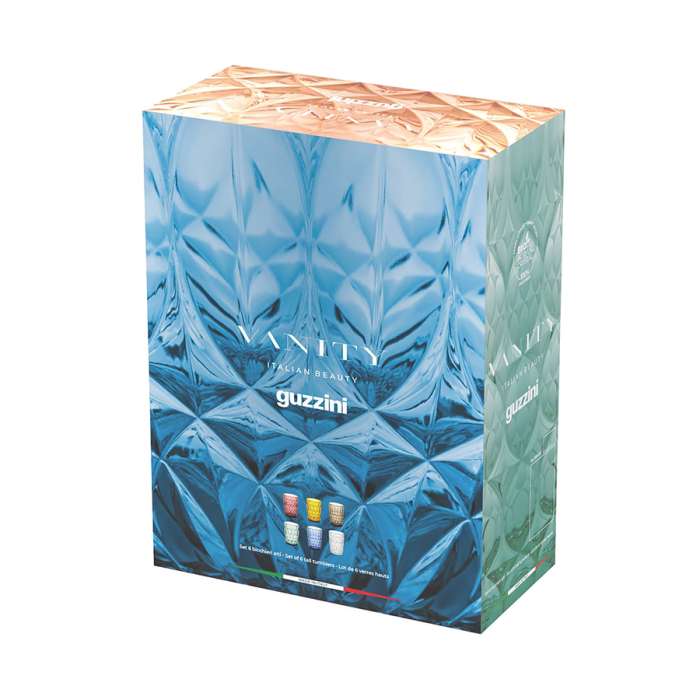 Набор стаканов vanity 3, 480 мл, 6 шт., мультиколор Guzzini 131402LAR52