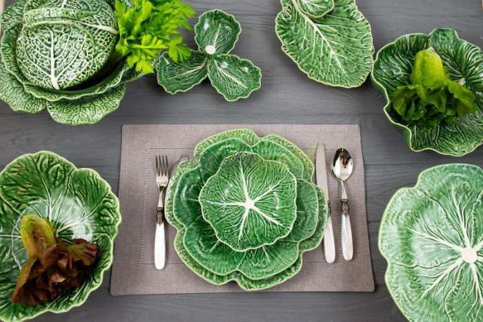 Блюдо для сыра "Капуста" 39,5х35,5см (с улиткой) BORDALLO PINHEIRO BOR65014783