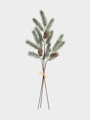 Ветка декоративная, 70 см, пластик/шишки, Шишки на ветке, Interior natural ANNA LAFARG ANLAF-PGD0087