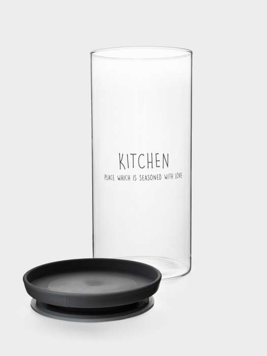 Банка для сыпучих продуктов, 1,1 л, стекло Б/пластик, Special ANNA LAFARG ANLAF-B6507PA-21