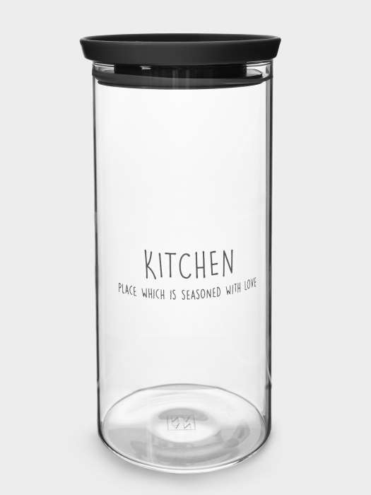 Банка для сыпучих продуктов, 1,1 л, стекло Б/пластик, Special ANNA LAFARG ANLAF-B6507PA-21