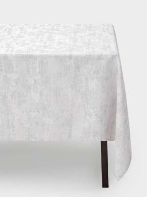 Скатерть, 170х250 см, жаккард, полиэстер, белая, Ornament ANNA LAFARG ANLAF-X224028B-2