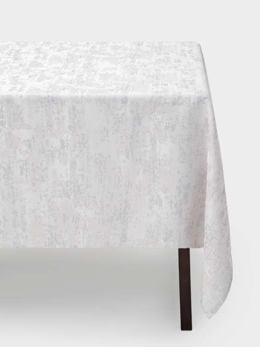 Скатерть, 170х250 см, жаккард, полиэстер, белая, Ornament ANNA LAFARG ANLAF-X224028B-2