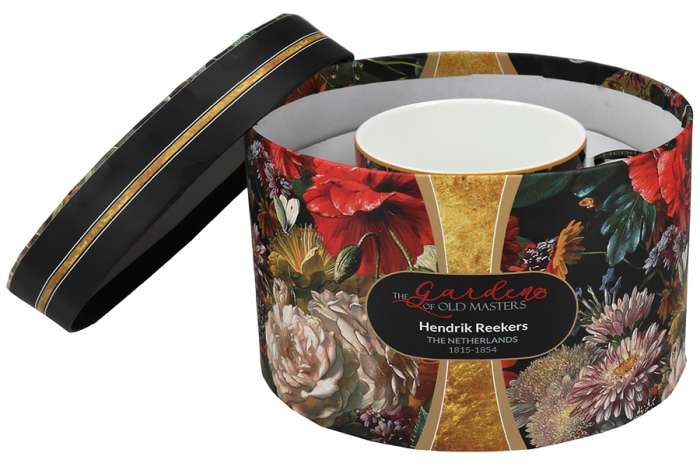 Чашка с блюдцем Натюрморт с маками, Х. Рейкерс, 0,25 л CARMANI CAR2-840-9226