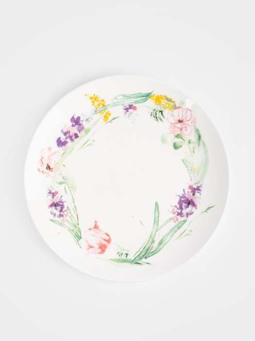 Сервиз обеденный, 6 перс, 18 пр, фарфор P, белый, Акварельные цветы, Bouquet ANNA LAFARG ANLAF-MEIBO-200525-1