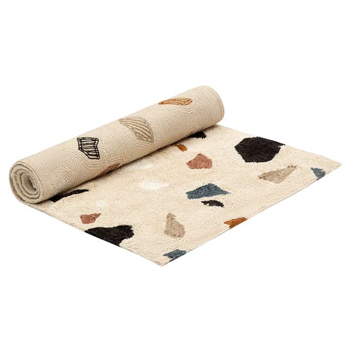Ковер из хлопка terrazzo poetry из коллекции ethnic, 70х160 см Tkano TK25-DR0045