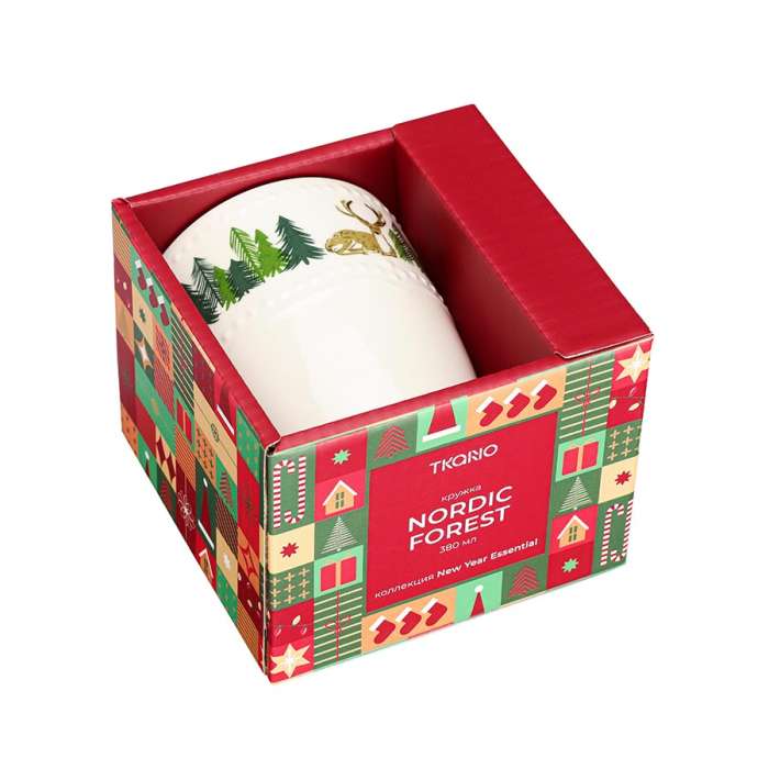 Кружка nordic forest из коллекции new year essential, 360 мл Tkano TK25-NY_CU0005