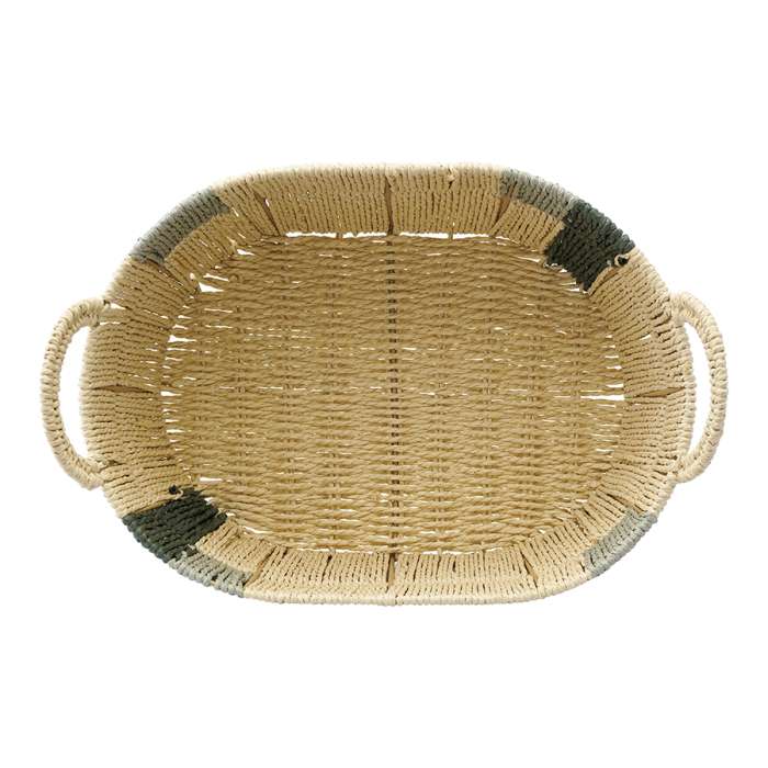 Корзина плетеная овальная bodhran sage из коллекции ethnic, размер l Tkano TK24-ST_BA0016