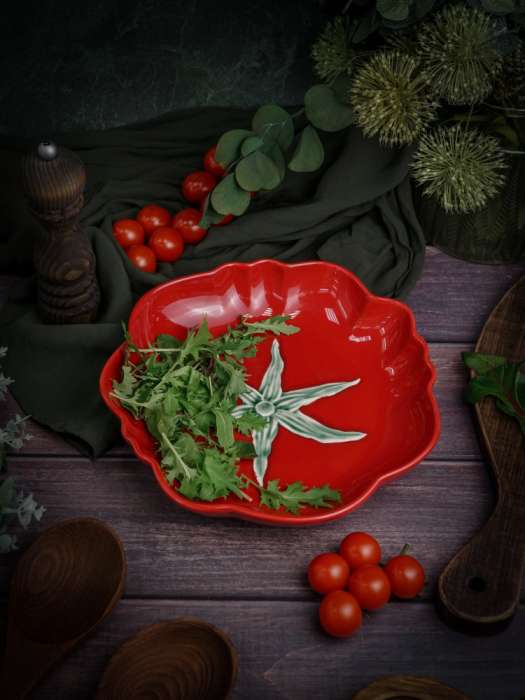 Тарелка глубокая d 26 см h 4,6 см, Tomato CASA DI FORTUNA CDF TM04