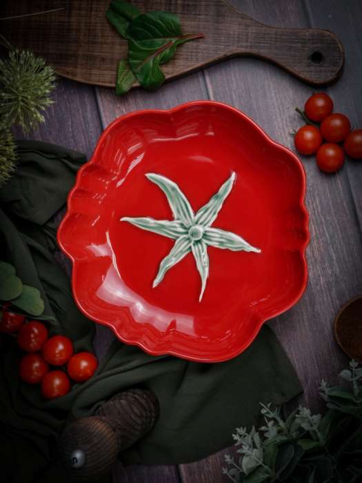 Тарелка глубокая d 26 см h 4,6 см, Tomato CASA DI FORTUNA CDF TM04