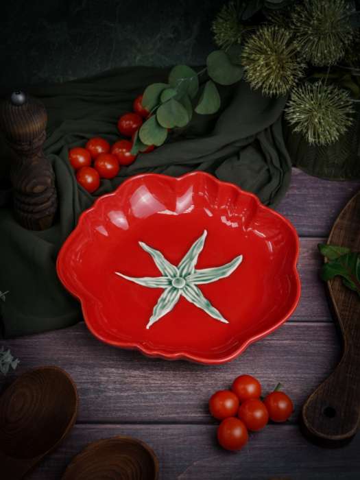 Тарелка глубокая d 26 см h 4,6 см, Tomato CASA DI FORTUNA CDF TM04