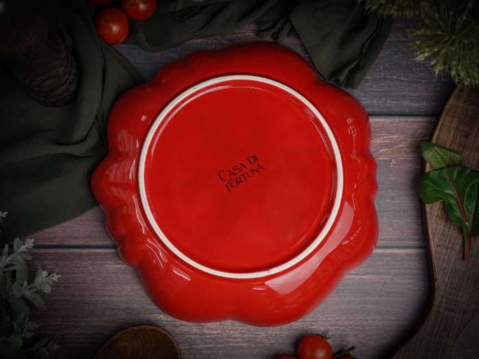 Тарелка глубокая d 26 см h 4,6 см, Tomato CASA DI FORTUNA CDF TM04