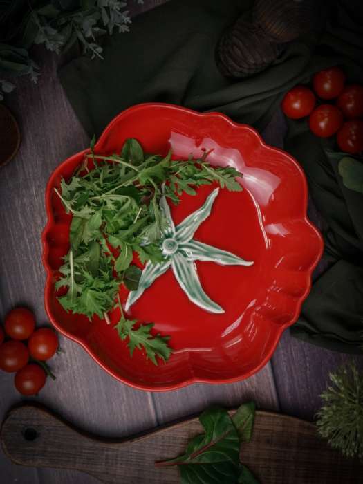 Тарелка глубокая d 26 см h 4,6 см, Tomato CASA DI FORTUNA CDF TM04