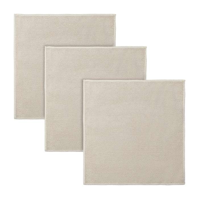 Набор салфеток из микрофибры Cozy Clean, 30х30 см, бежевые, 3 шт. SMART SOLUTIONS SS0000117