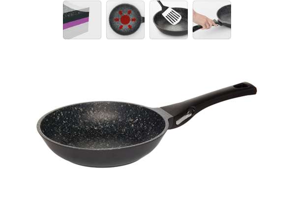 Сковорода с антипригарным покрытием и съемной ручкой, 20 см, PAVLA NADOBA 729019