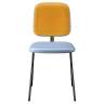 Стул ror, y, велюр, черный/голубой/желтый LATITUDE RORCHYBKVLRBLYEL