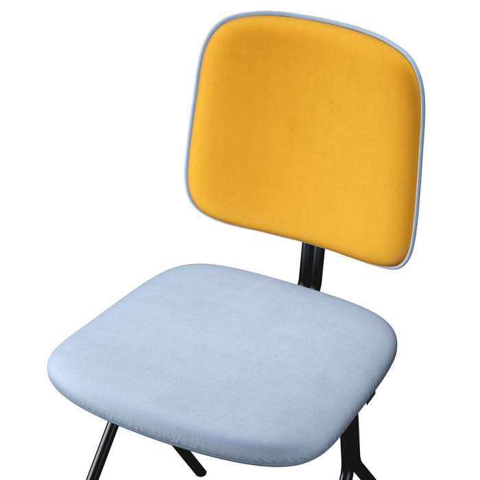 Стул ror, y, велюр, черный/голубой/желтый LATITUDE RORCHYBKVLRBLYEL