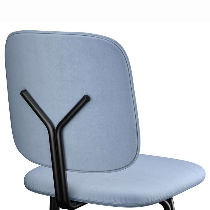 Стул ror, y, велюр, черный/голубой/желтый LATITUDE RORCHYBKVLRBLYEL