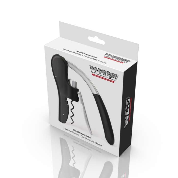 Штопор рычажный самовытяжной Weis 12х14,5 см, п/к W-16849